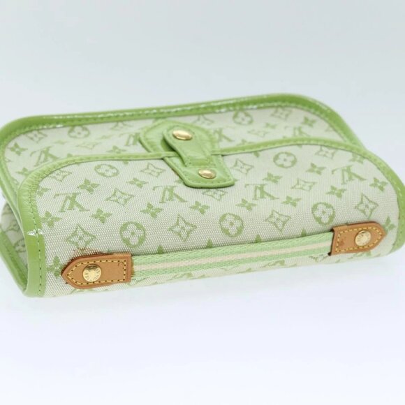LOUIS VUITTON Monogram Mini Trousse Marie Kate Pouch Green M92935 Auth 73086SA - Picture 7 of 14